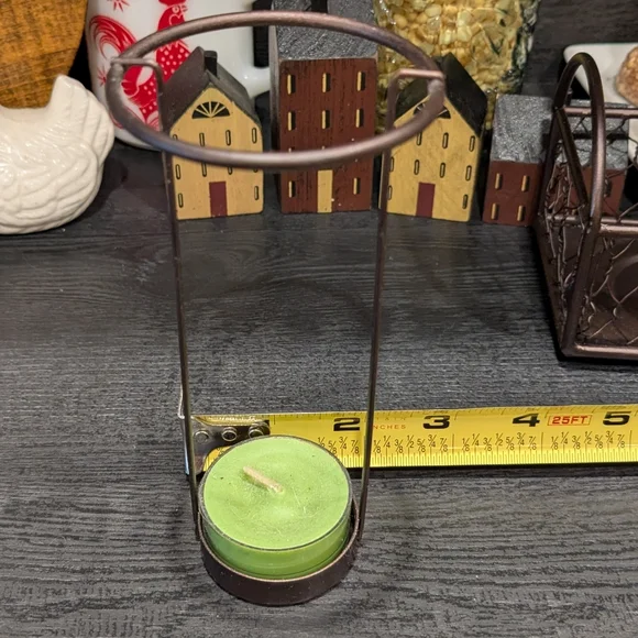 PartyLite Brown Metal Milk Bottle Tea Light Holder - Picture 11 of 11